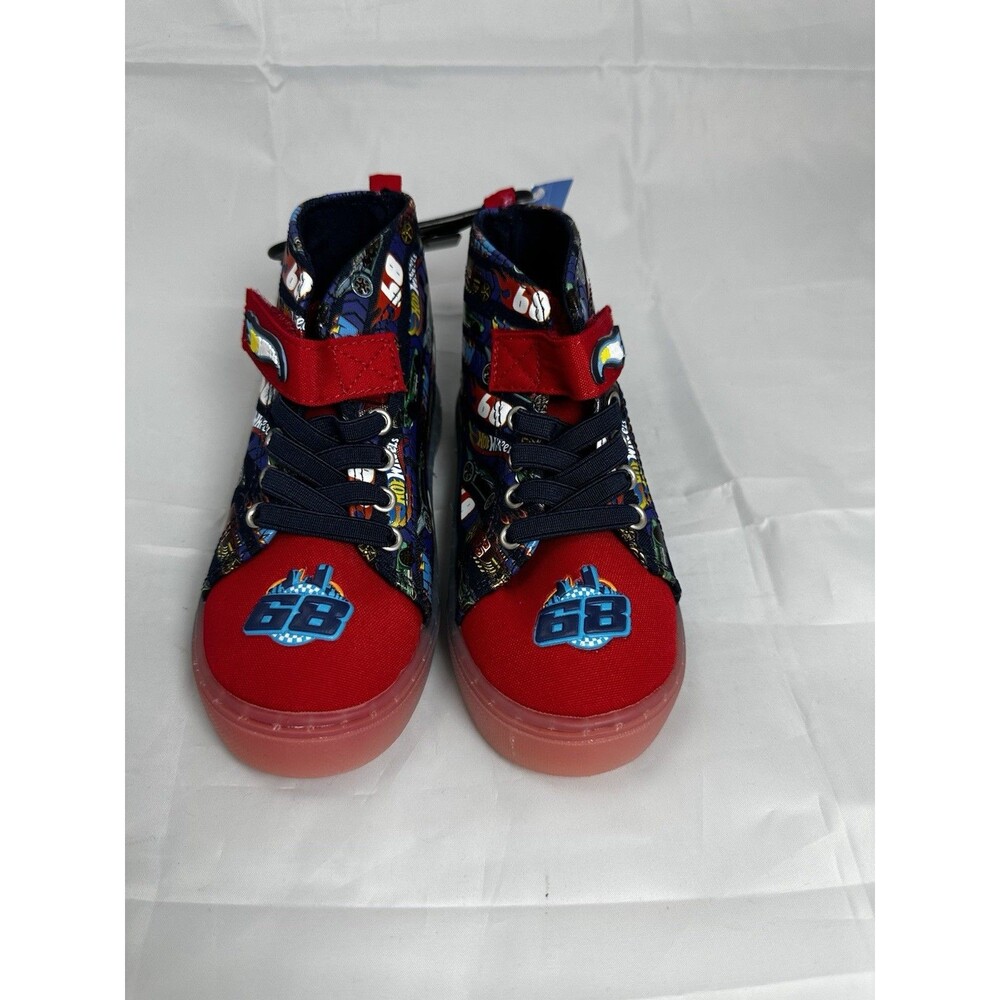 Hot Wheels Toddler Boys Light-up High-Top Sneaker Size 10